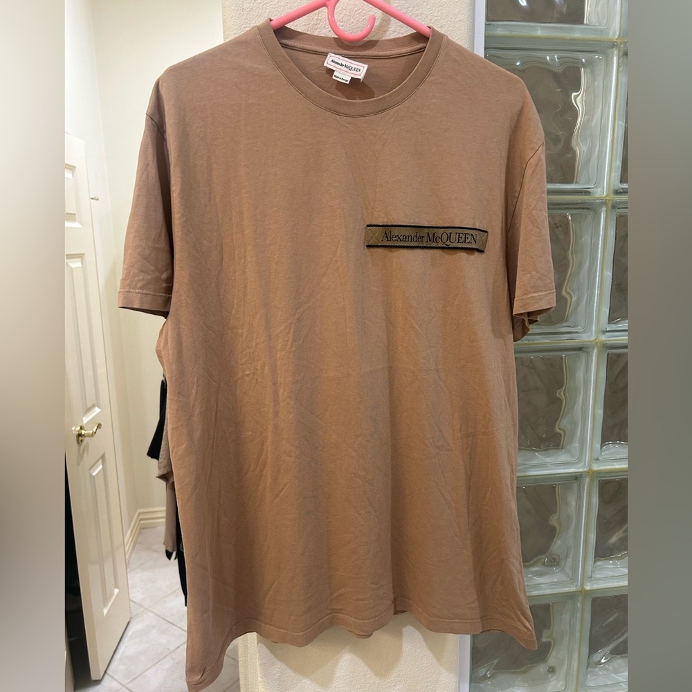 Alexander McQueen Brown Short Sleeve Tee